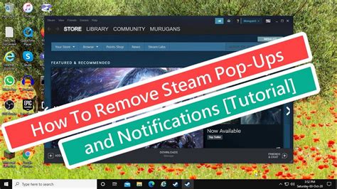 How To Remove Steam Pop Ups And Notifications Tutorial Youtube