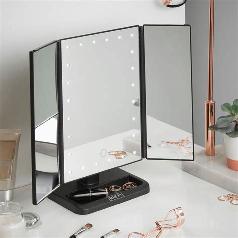 Your makeup routine deserves an upgrade. Beautify LED Lighted Vanity Trifold Makeup/Shaving Mirror ...
