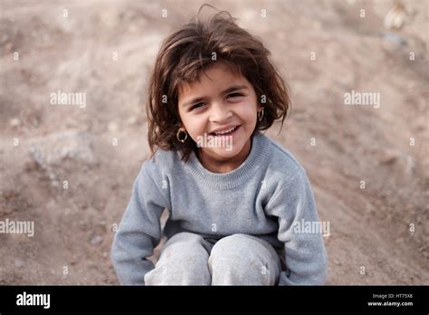 Children At Refugee Refugees Camp In Northern Iraq Having Fled Fighting