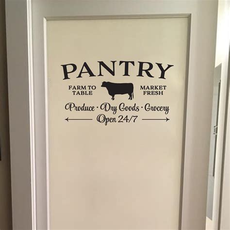 Garage door specialists has over 40 years of experience in the surrounding morganton, nc area. Pantry Farm to Table Market Fresh Vinyl Wall Decal Fresh ...