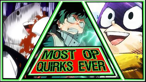 Most Stupidly Overpowered Quirks In My Hero Academia Yhad 6 Youtube