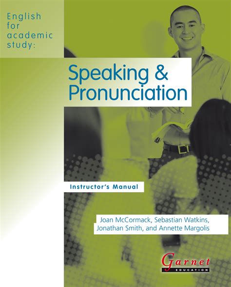 English For Academic Study Speaking And Pronunciation American Edition