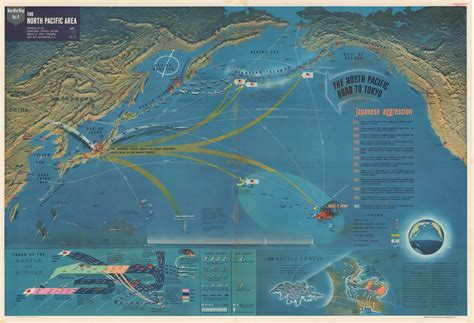 Striking Nav War Map Issued By The Us Navy Department Near The
