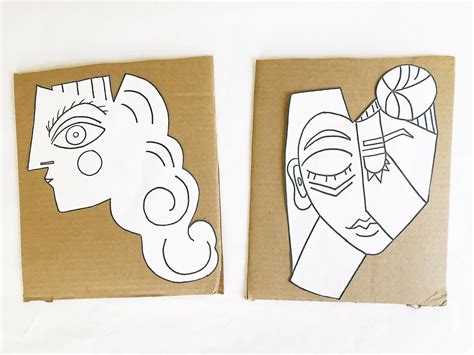 Picasso Style Paper Sculpture Projekty Artystyczne Pracownie