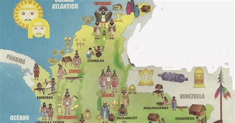 Temas Culturales De Colombia Mapa Geografico