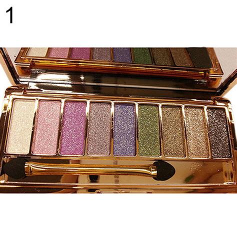 9 Colors Shimmer Eyeshadow Eye Shadow Palette And Makeup Cosmetic Brush