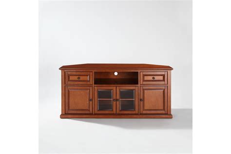 Crosley 60 inch corner tv cabinet stand. 60" Corner TV Stand in Classic Cherry by Crosley at ...