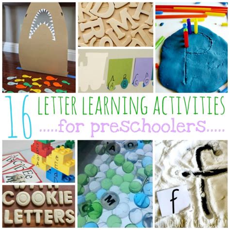 16 Letter Learning Activities For Preschoolers