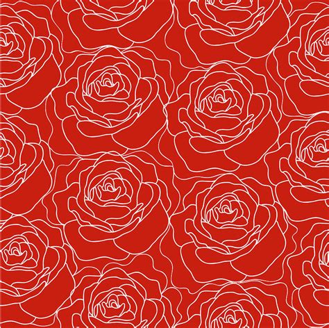 Red Rose Pattern Painting By Vincent Monozlay Pixels