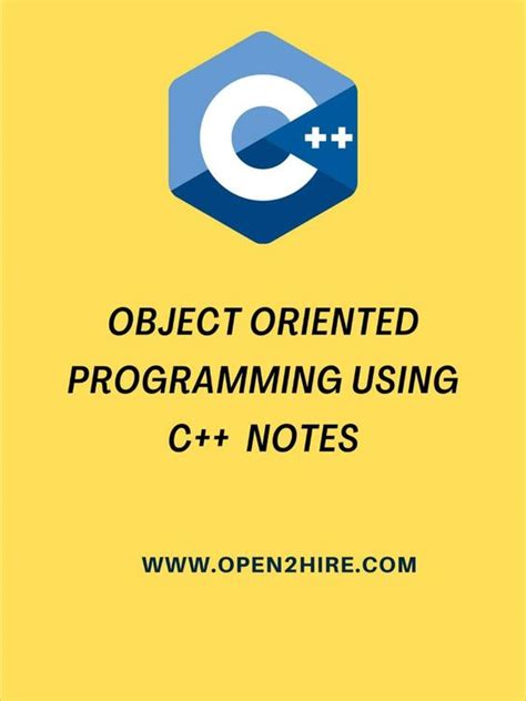 Object Oriented Programming Using C Notes