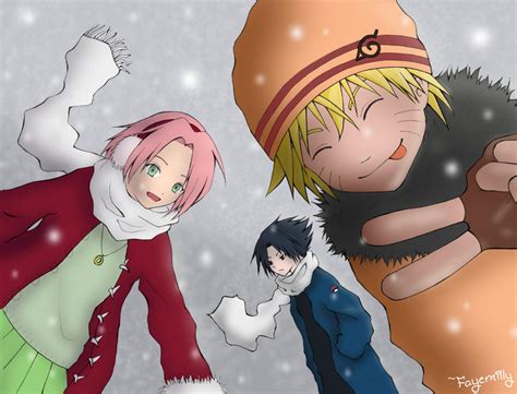 Naruto Winter By Fayemilly On Deviantart
