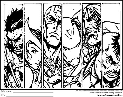 125 dessins de coloriage Avengers à imprimer