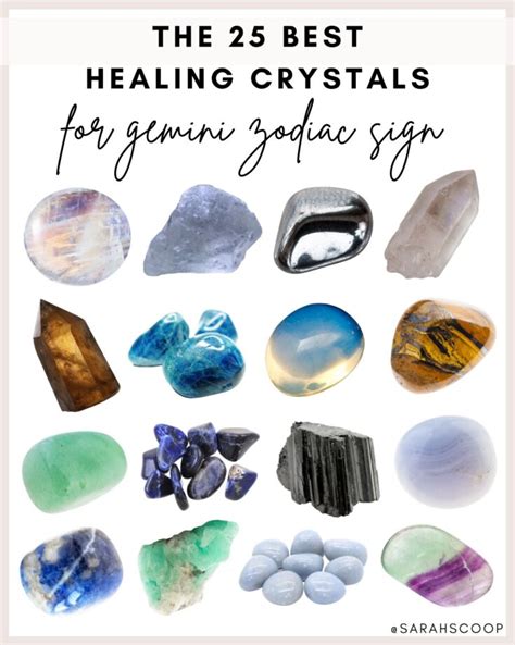 The 25 Best Healing Crystals For Gemini Zodiac Sign Sarah Scoop
