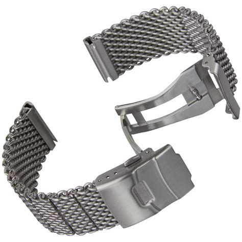 Geckota High Quality Thick Stainless Steel Milanese Mesh Watch Strap