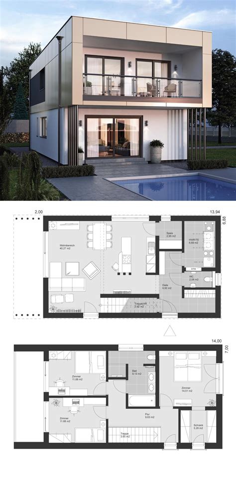 Modern Minimalist Styles Architecture Design House Plan Elk Haus 132