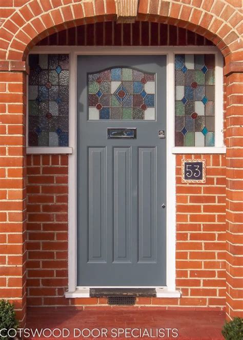1930s Style Stained Glass Door And Frame Cotswood Doors