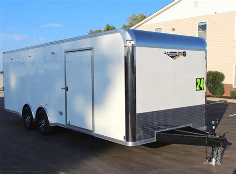Call For Price 24 Silver Enclosed Trailer With Escape Doorspread