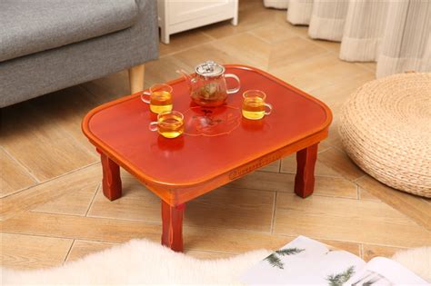 Korean Table Folding Leg Rectangle Tea Table For Living Room Furniture