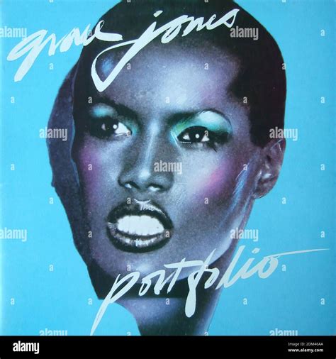 Grace Jones Portfolio Vintage Vinyl Album Cover Stock Photo Alamy
