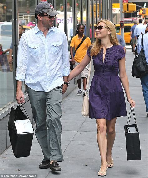 Madly In Love Jon Hamm And Girlfriend Jennifer Westfeldt Walk Hand In