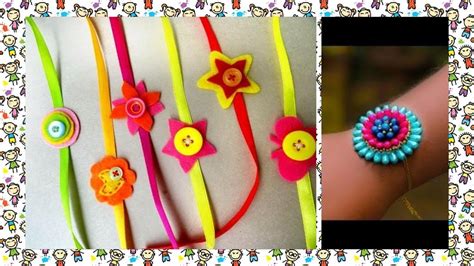 Cute Raksha Bandhan Rakhi Craft Ideas For Kids Easy Rakhi Craft For