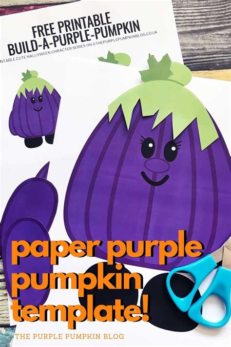 Build A Purple Pumpkin Free Printable Halloween Paper Craft