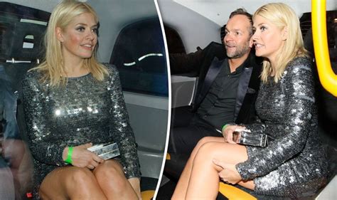 Holly Willoughby Risks Flashing Her Knickers In Thigh Skimming Dress After Brits Party Daily