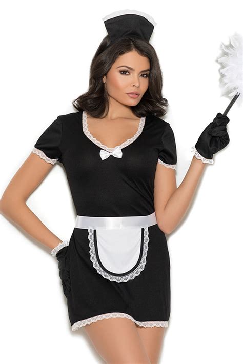 Sexy French Maid Outfits And Halloween Costumes Slutty Maid Lingerie