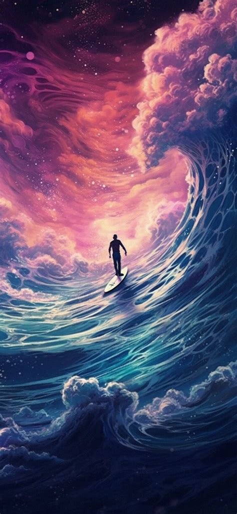Surfer In The Space Marvelous Wallpapers Free Trippy Wallpapers
