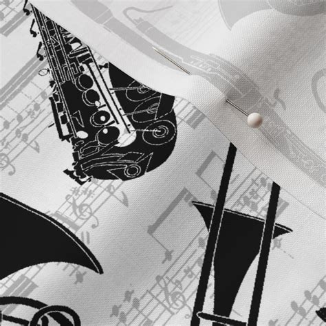 Musical Instruments Fabric Spoonflower