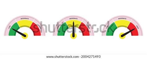Scale Level Measurement Monitor Display Low Stock Vector Royalty Free