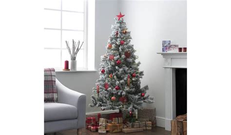 Buy Habitat 6ft Snow Covered Christmas Tree Green Limited Stock