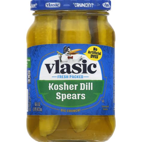 Vlasic Pickles Kosher Dill Spears 16 Oz Instacart