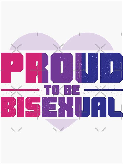 Proud To Be Bisexual Lgbtqi Pride Gay Trans Sticker By Printpress