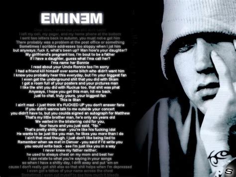 Eminem Lyrics Hd Wallpaper 1080p Eminem Eminem Wallpapers Eminem Music