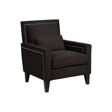 Style # 550655 zab81 1123 style: Anais Black Velvet Armchair with Pillow (1,555 CNY) found ...