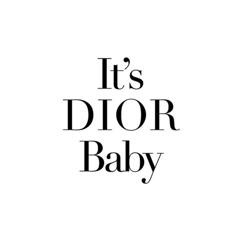 Stickers Baby Dior