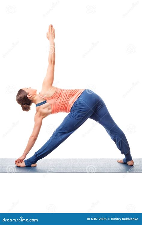 Young Fit Woman Doing Ashtanga Vinyasa Yoga Asana Stock Photo Image
