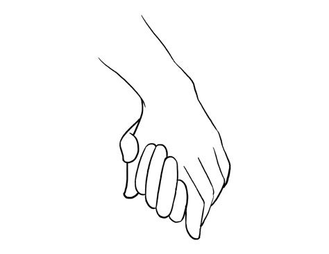 Download High Quality Holding Hands Clipart Something Drawing