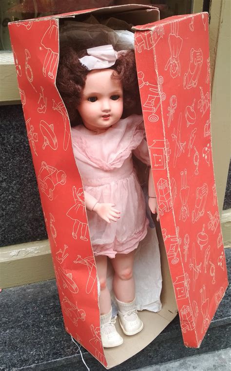 Vintage Large Old Walking Doll In Original Box Les Poupees Etsy