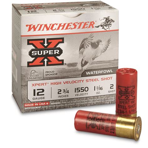 Winchester Super X 12 Gauge 2 34 1 116 Oz Waterfowl Xpert High