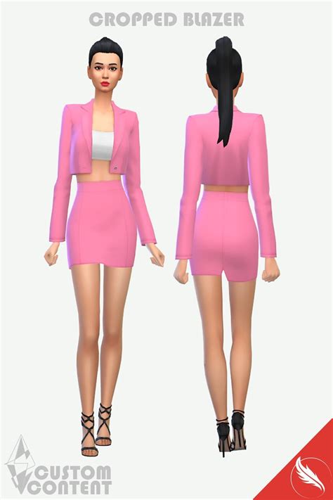 The Sims 4 Blazer Skirt Set Cc Rthesimscc