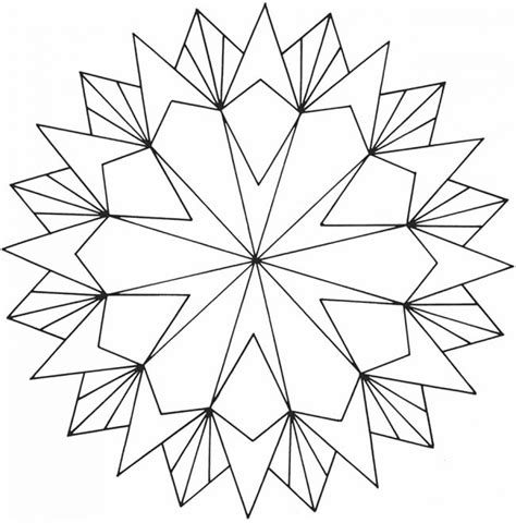 3d Geometric Printable Coloring Pages Coloring Pages