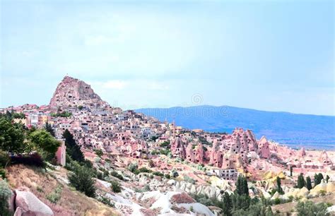 Carved Houses In Rock Pigeon Valley Uchisar Cappadocia