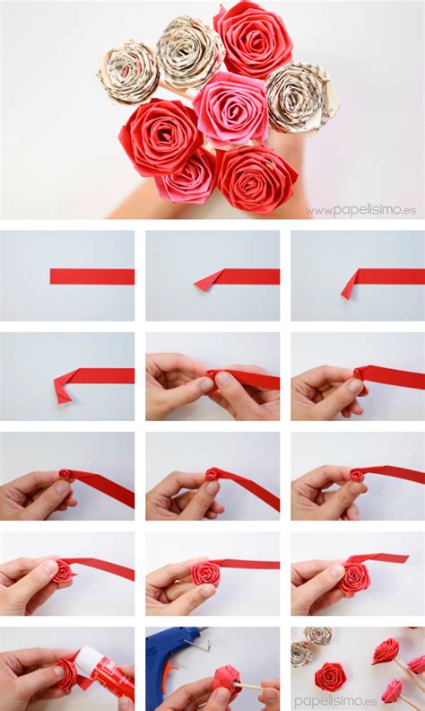 Cómo Hacer Rosas Enrollando Una Tira De Papel Quilling Papelisimo