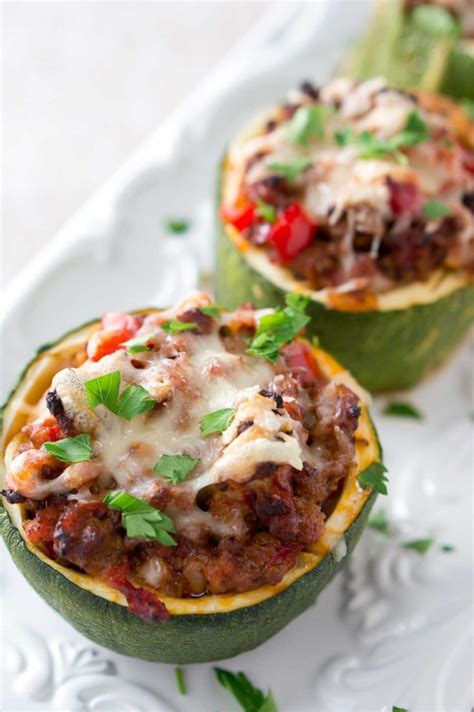 How much zucchini is 2 cups? Stuffed Zucchini Cups | Delicious Meets Healthy