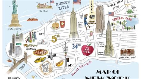 Map Of Attractions In New York City Get Latest Map Update