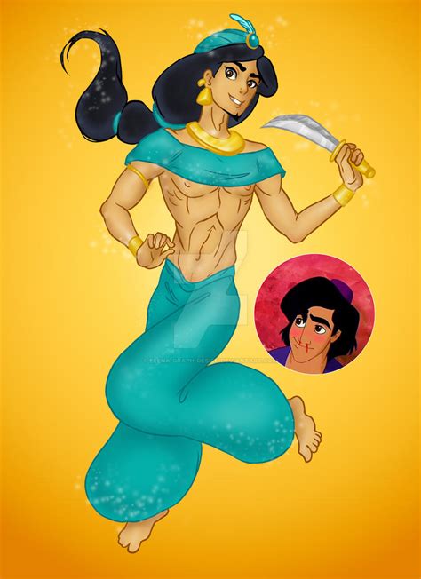 Princess Jasmine Male Version By Elena Graph Design On Deviantart