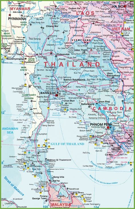 Thailand Map Printable