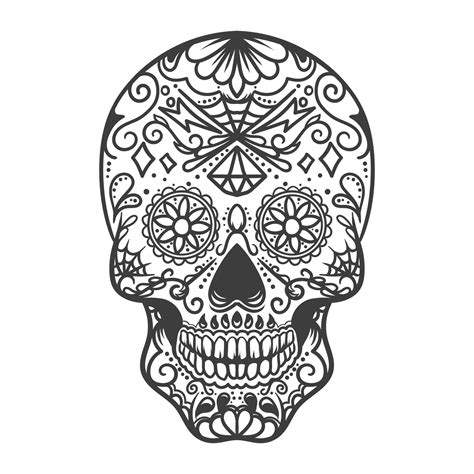 mexican skull vector art icons and graphics for free download